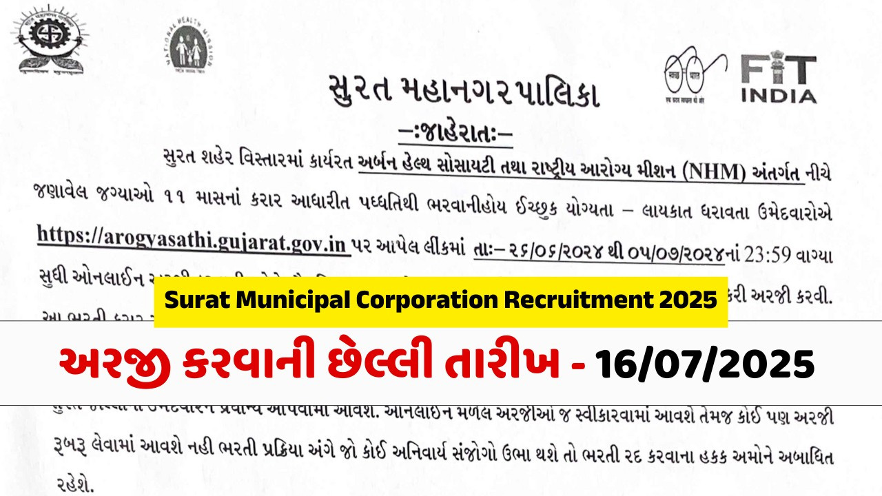 Surat Municipal Corporation Recruitment 2025
