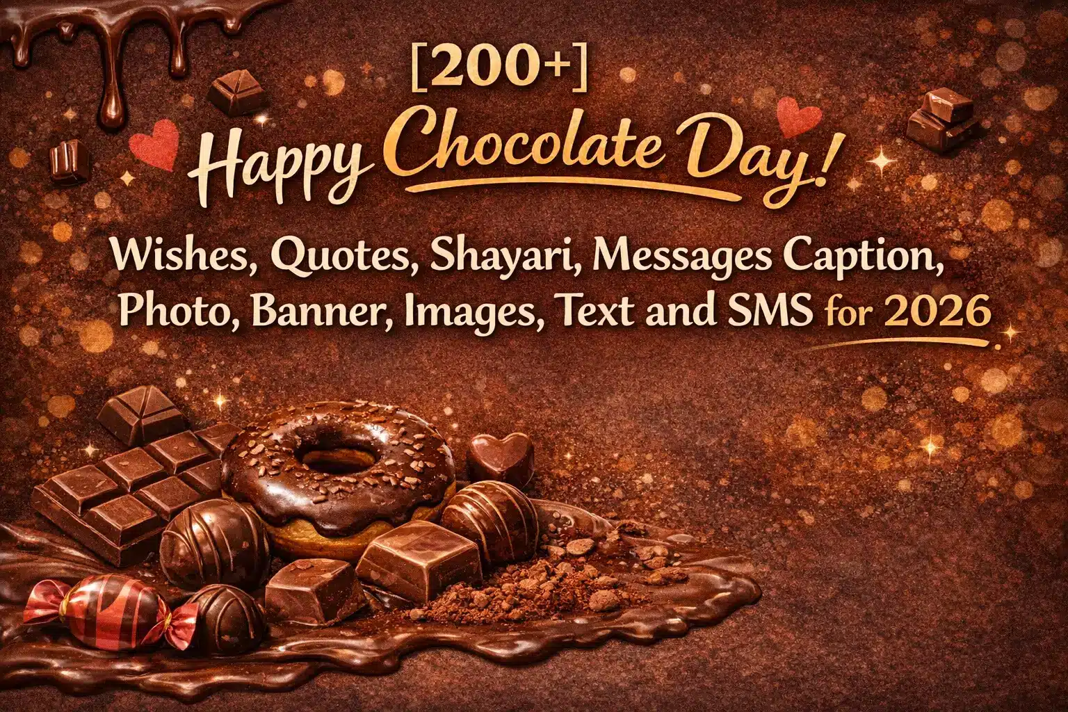 Happy Chocolate Day Wishes, Quotes, Shayari, Messages Caption, Photo, Banner, Images, Text and SMS for 2026