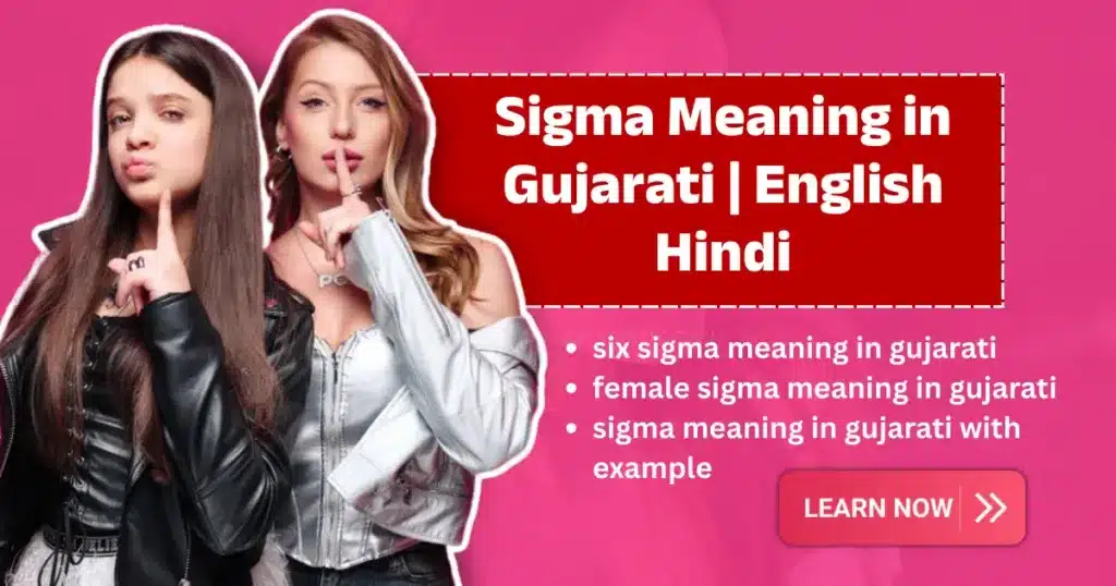 Sigma Meaning in Gujarati | Sigma, Sigma Male & Sigma Girl નો અર્થ ઉદાહરણ સાથે