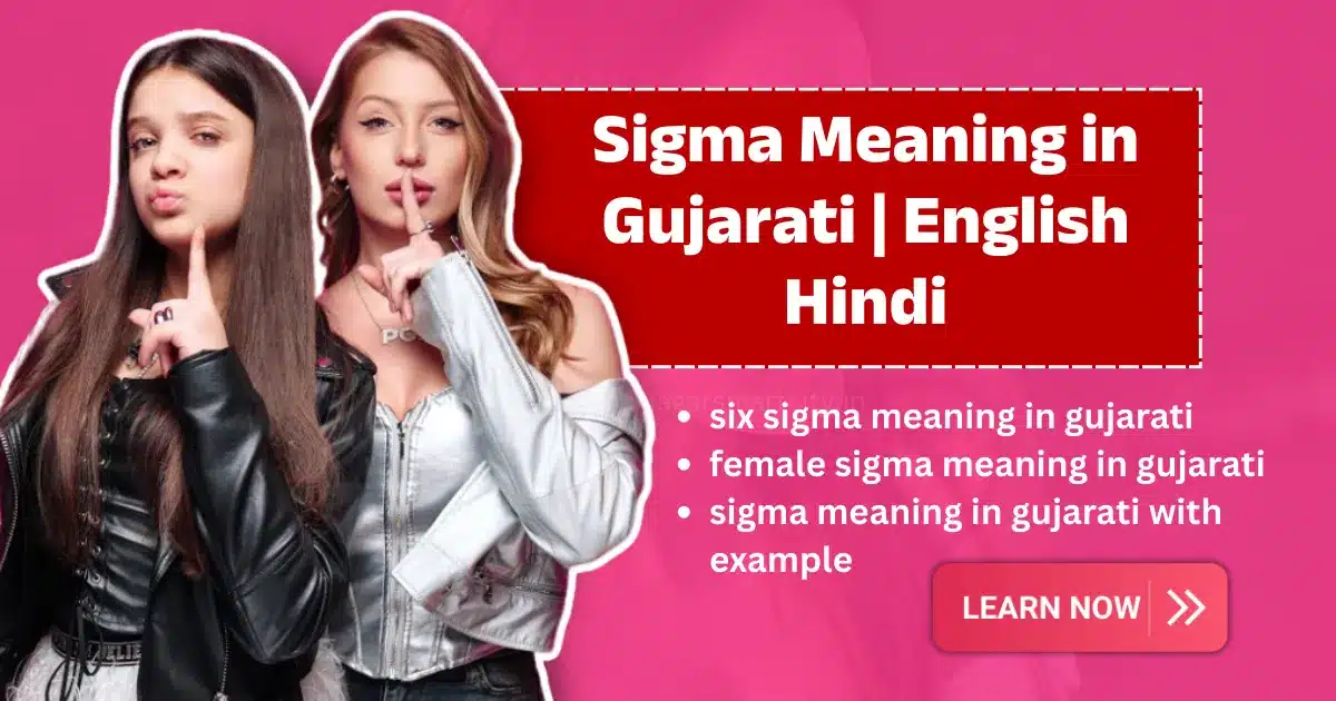 Sigma Meaning in Gujarati | Sigma, Sigma Male & Sigma Girl નો અર્થ ઉદાહરણ સાથે