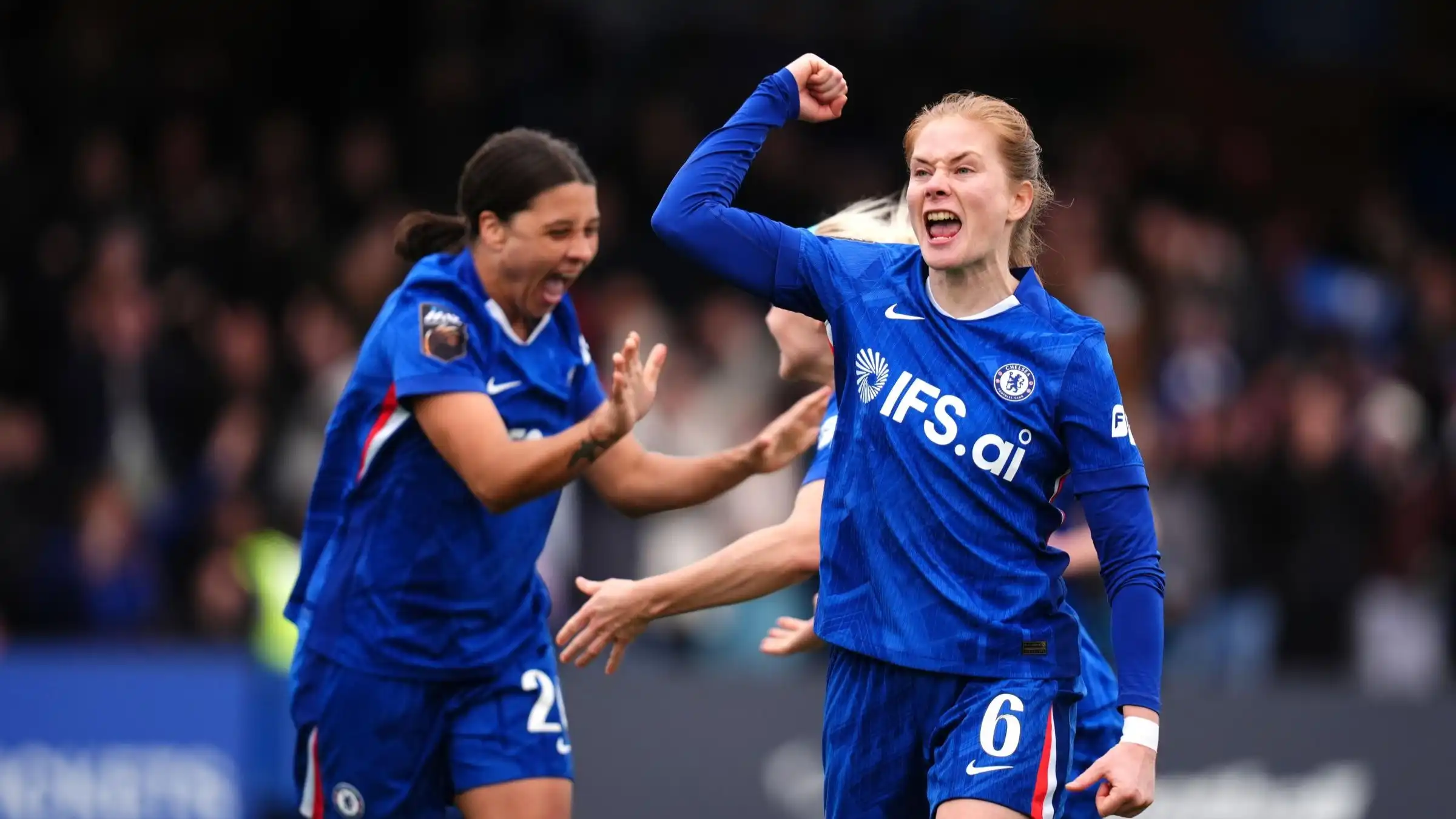 Chelsea vs Aston Villa WSL 4-3 match highlights