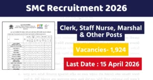 SMC Recruitment 2026 Clerk, Staff Nurse, Marshal & Other Posts