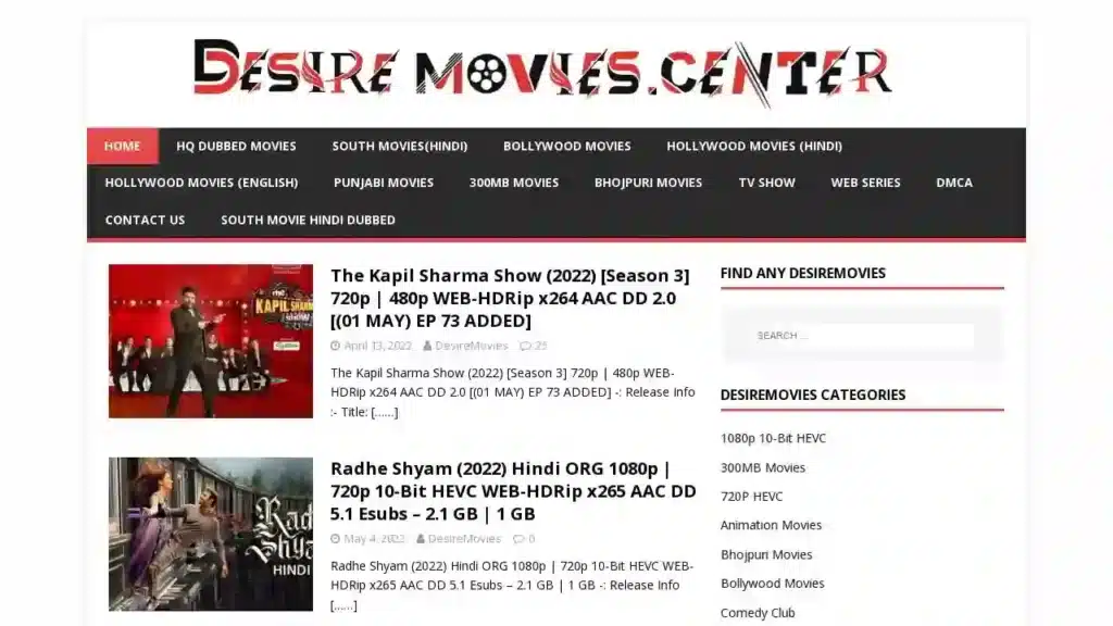Desiremovies: Download Hollywood, Bollywood Movies & Webseries Desiremovies