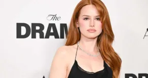 Madelaine Petsch printed bikini photos