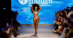 Megan Thee Stallion Turns Heads in Daring Metallic Bikini for Latest Swimwear Drop