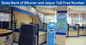 State Bank of Bikaner and Jaipur Toll Free Number