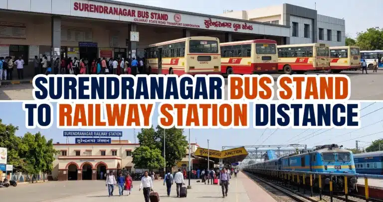 Surendranagar Bus Stand to Railway Station Distance