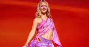 Zara Larsson Scarf Top and Micro Mini Look Goes Viral From Cosmopolitan Shoot