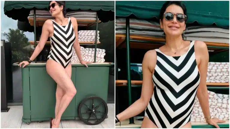 karishma tanna pregnancy beach monokini