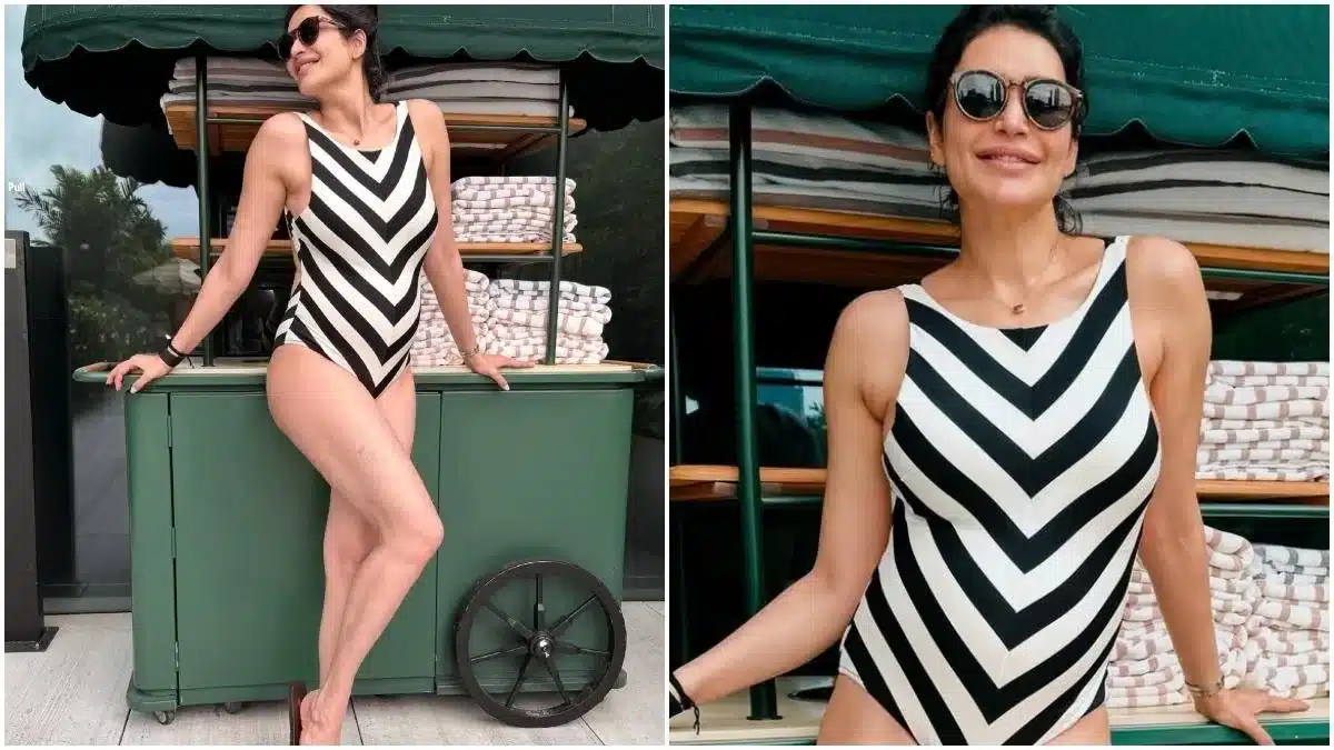 karishma tanna pregnancy beach monokini